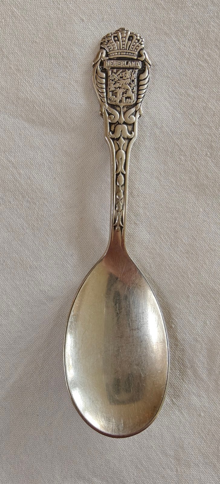Vintage Nederlandse verzilverde theelepel, Antiek en Kunst, Ophalen of Verzenden