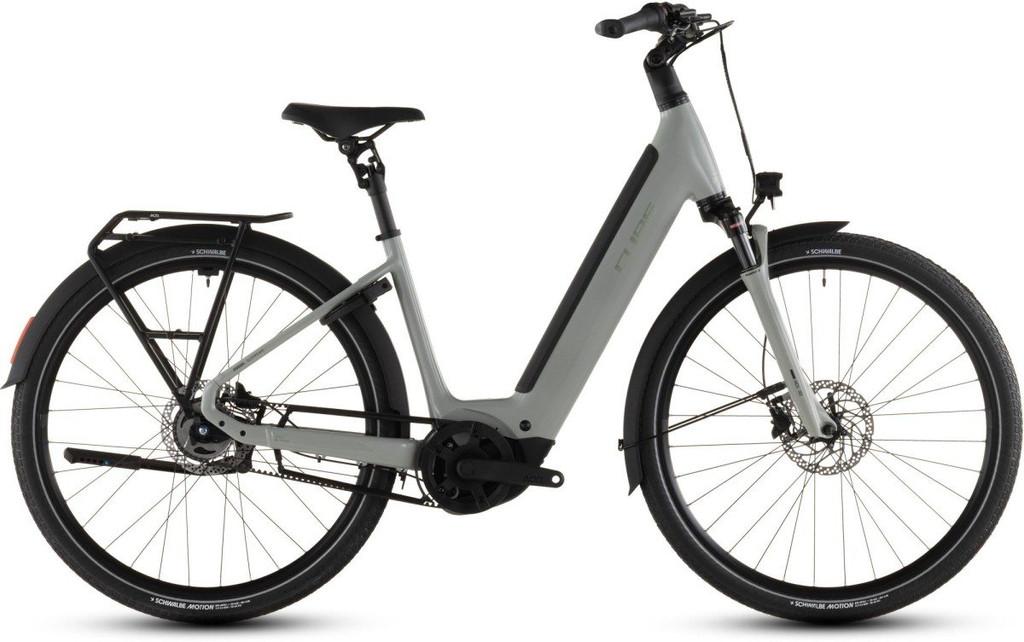 CUBE Supreme Hybrid Deluxe ONE 600 Ashgreen/Chrome Dames ASH, Fietsen en Brommers, Elektrische fietsen, Nieuw, Cube, 51 tot 55 cm