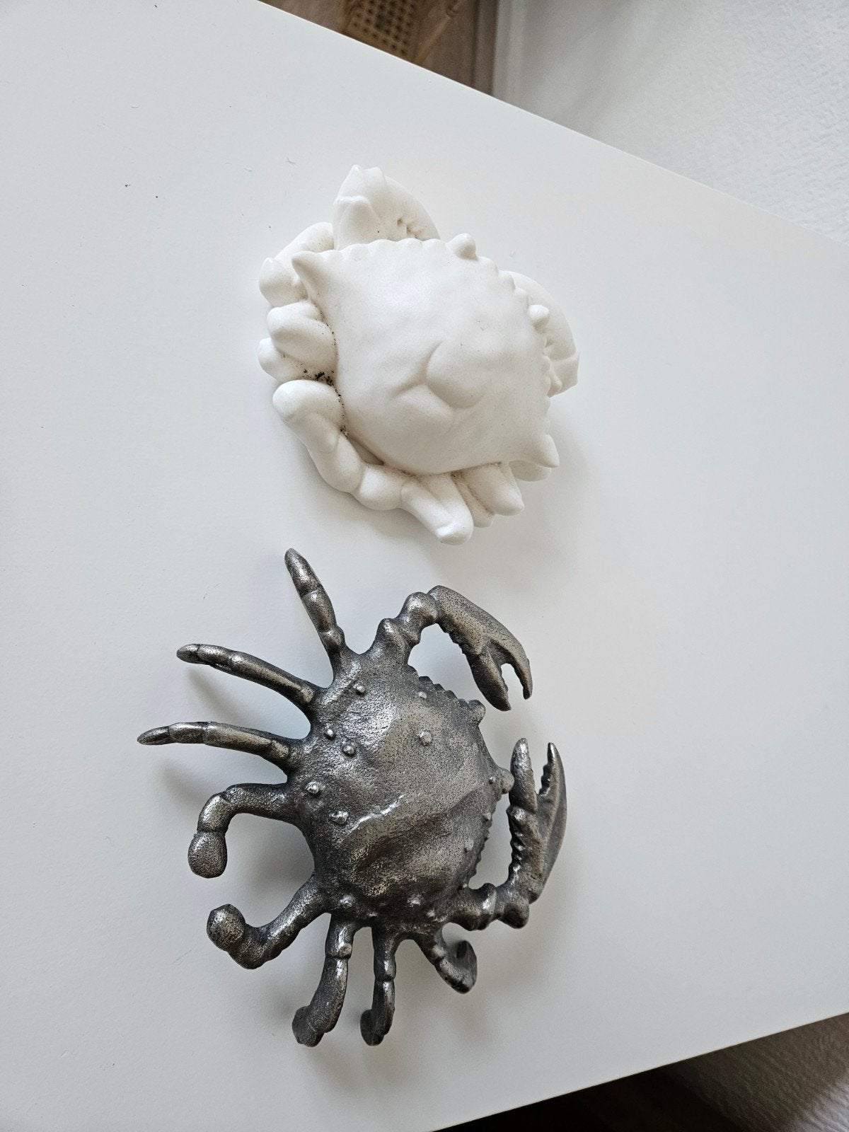 Riviera Maison Krab Decoratie - Metaal en Keramiek, Ophalen of Verzenden, Zo goed als nieuw, Zilver, Metaal