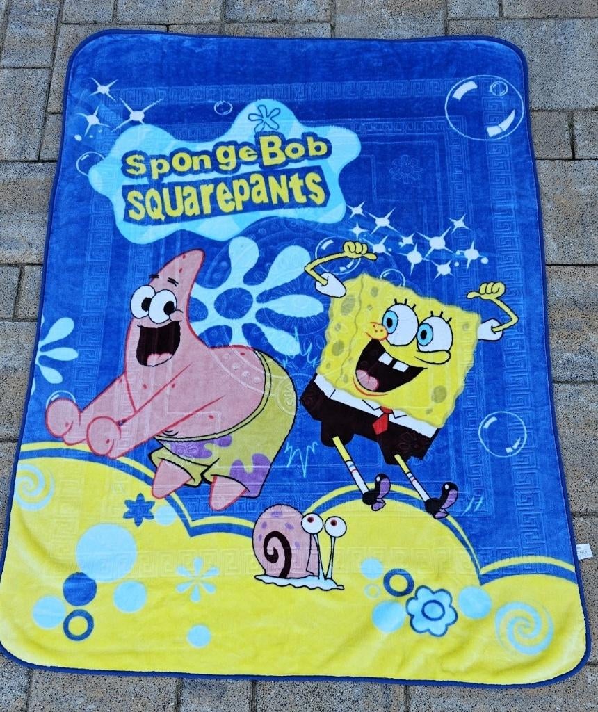 Superdik strandlaken SpongeBob en Patrick, Ophalen of Verzenden, Zo goed als nieuw, Overige kleuren, Overige typen