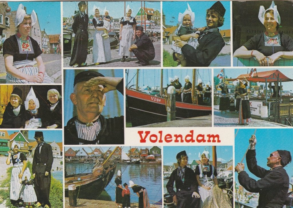 VOLENDAM Klederdracht Meerluik, Verzenden, 1960 tot 1980, Gelopen, Noord-Holland