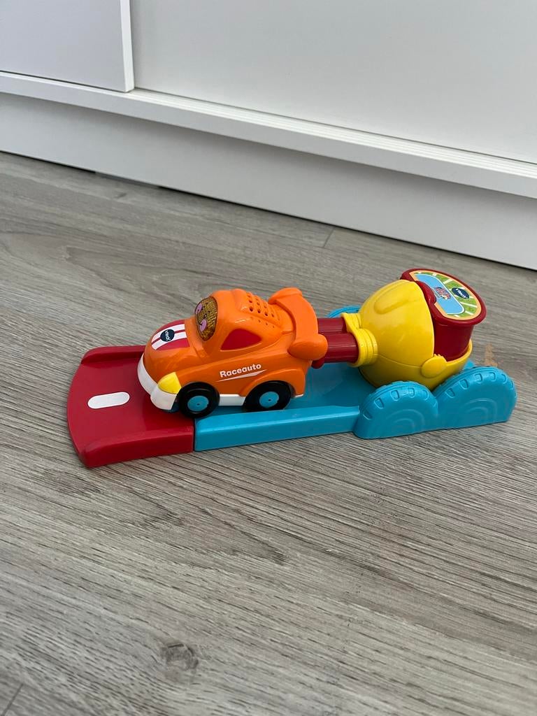 VTech Toet Toet Auto's Raceauto met Lanceerder, Ophalen, Gebruikt, 2 tot 4 jaar