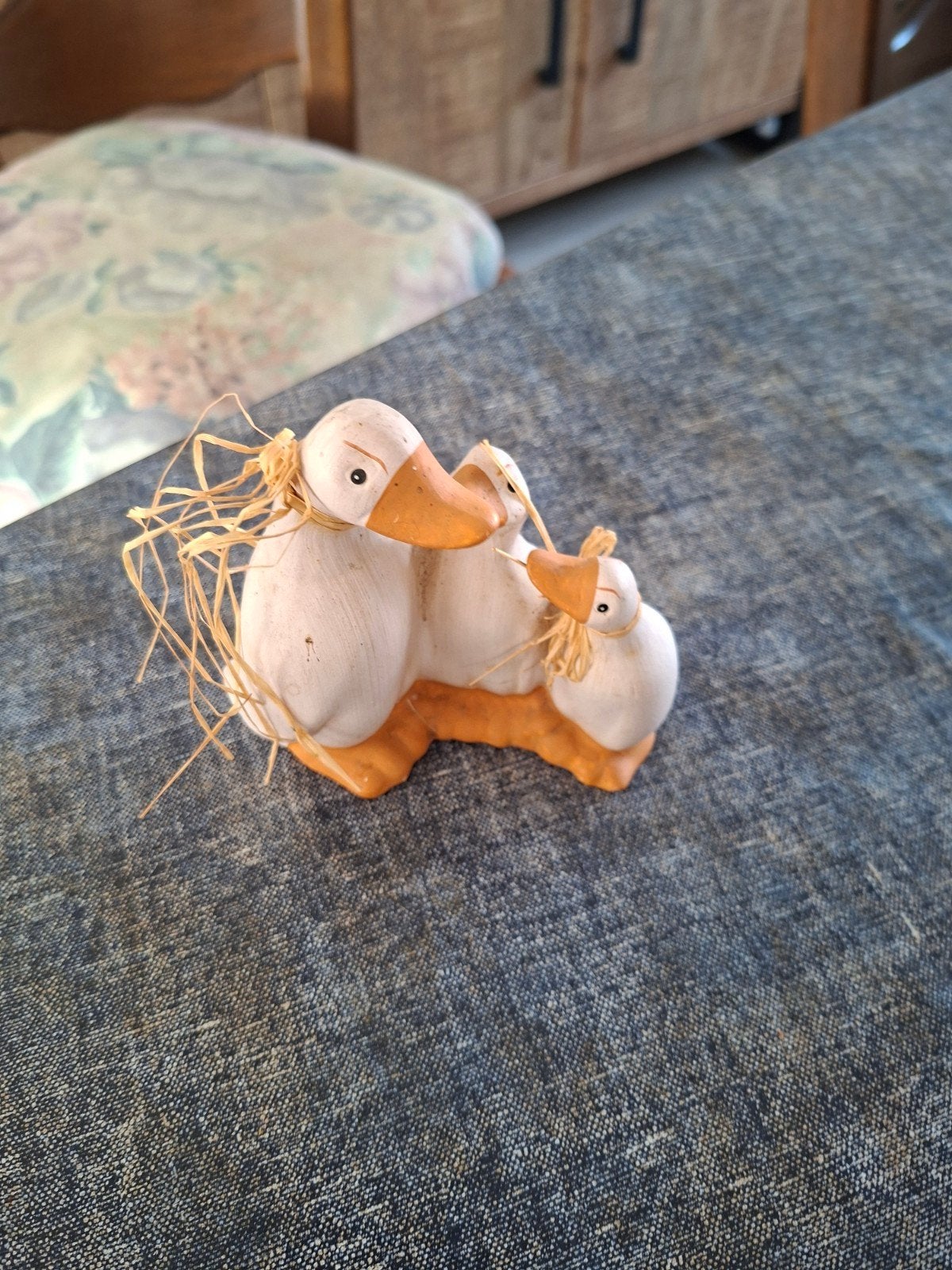 Decoratieve beelden van eendenfamilie, Huis en Inrichting, Ophalen, Gebruikt, Meerkleurig, Overige materialen