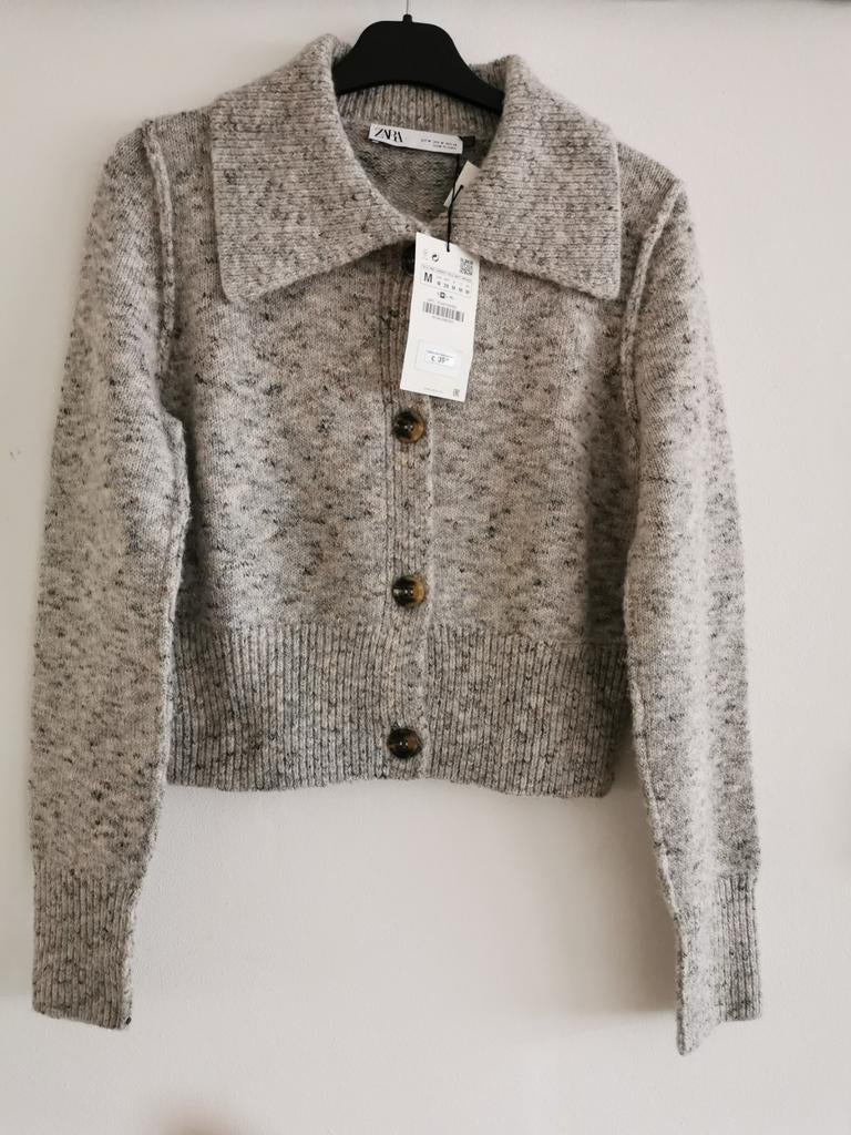 ZARA vest grijs gemêleerd mt. M, Maat 38/40 (M), Verzenden, Zara, Nieuw