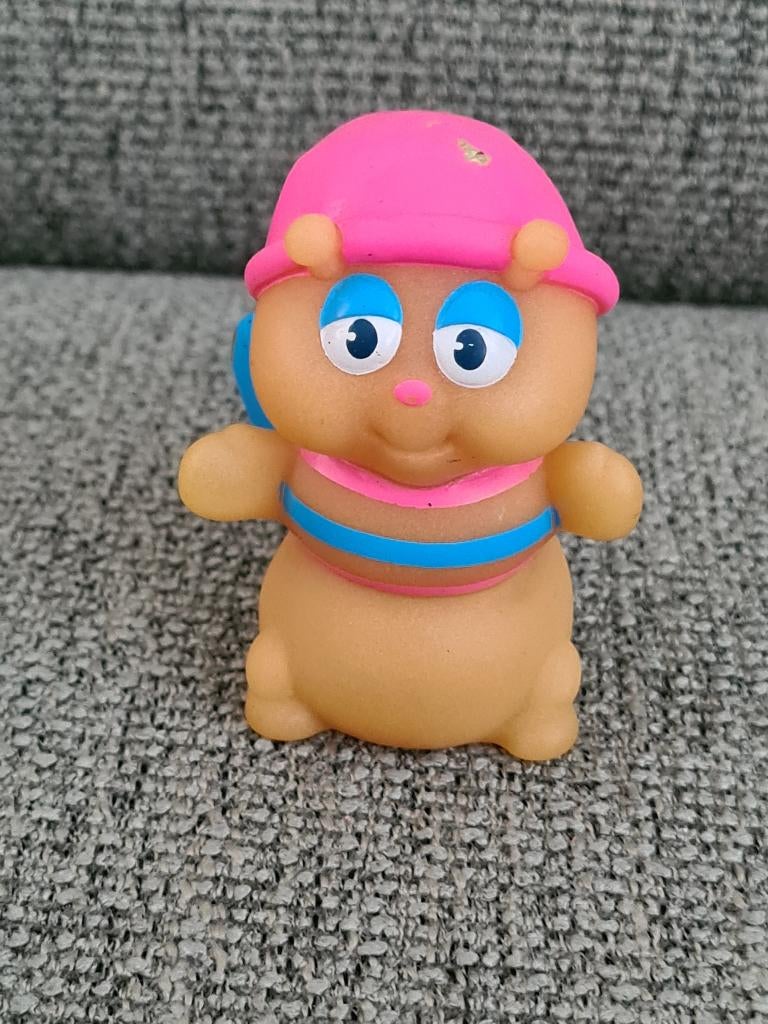 Glo friends worm playskool vintage glow in the dark poppetje, Gebruikt, Ophalen of Verzenden, Playskool, Nvt