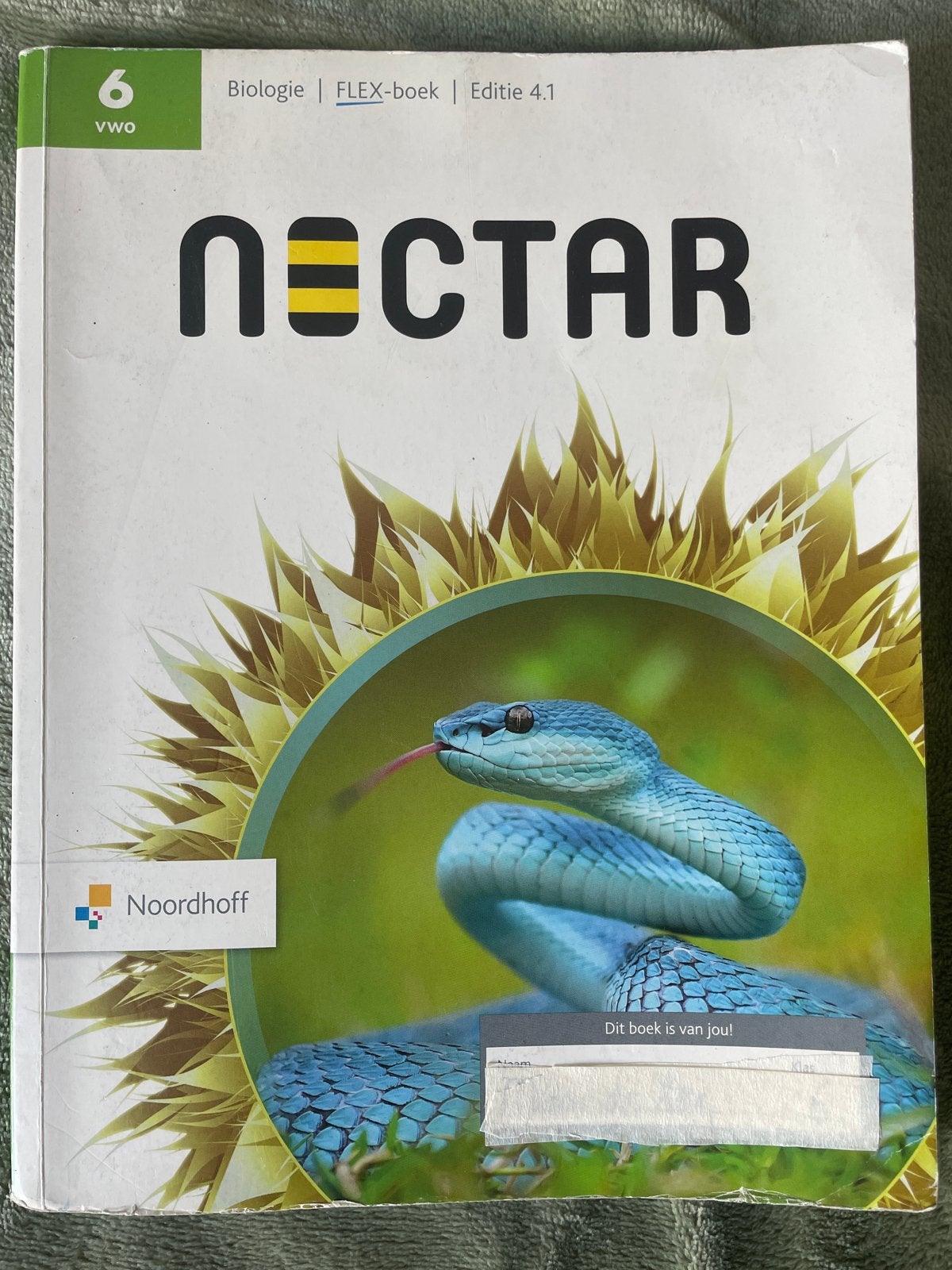 Nectar Biologie FLEX-boek 6 VWO Editie 4.1 Noordhoff, Ophalen of Verzenden, Zo goed als nieuw, VWO, Biologie