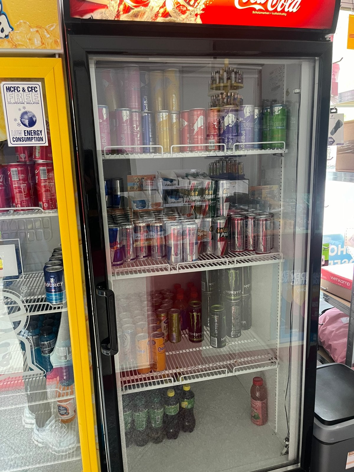 Coca-Cola Horeca Drankkoelkast met Glazen Deur, Ophalen, Zonder vriesvak, 200 liter of meer, 60 cm of meer