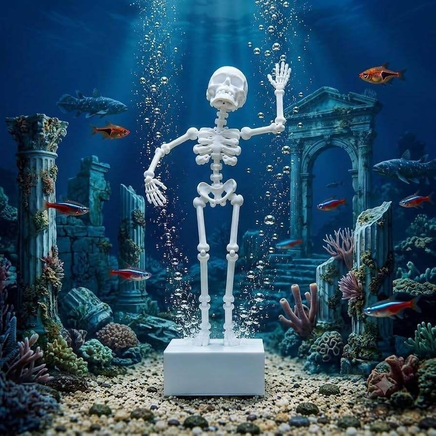Dansend Aquarium skelet., Ophalen of Verzenden, Pomp, Nieuw, Overige typen