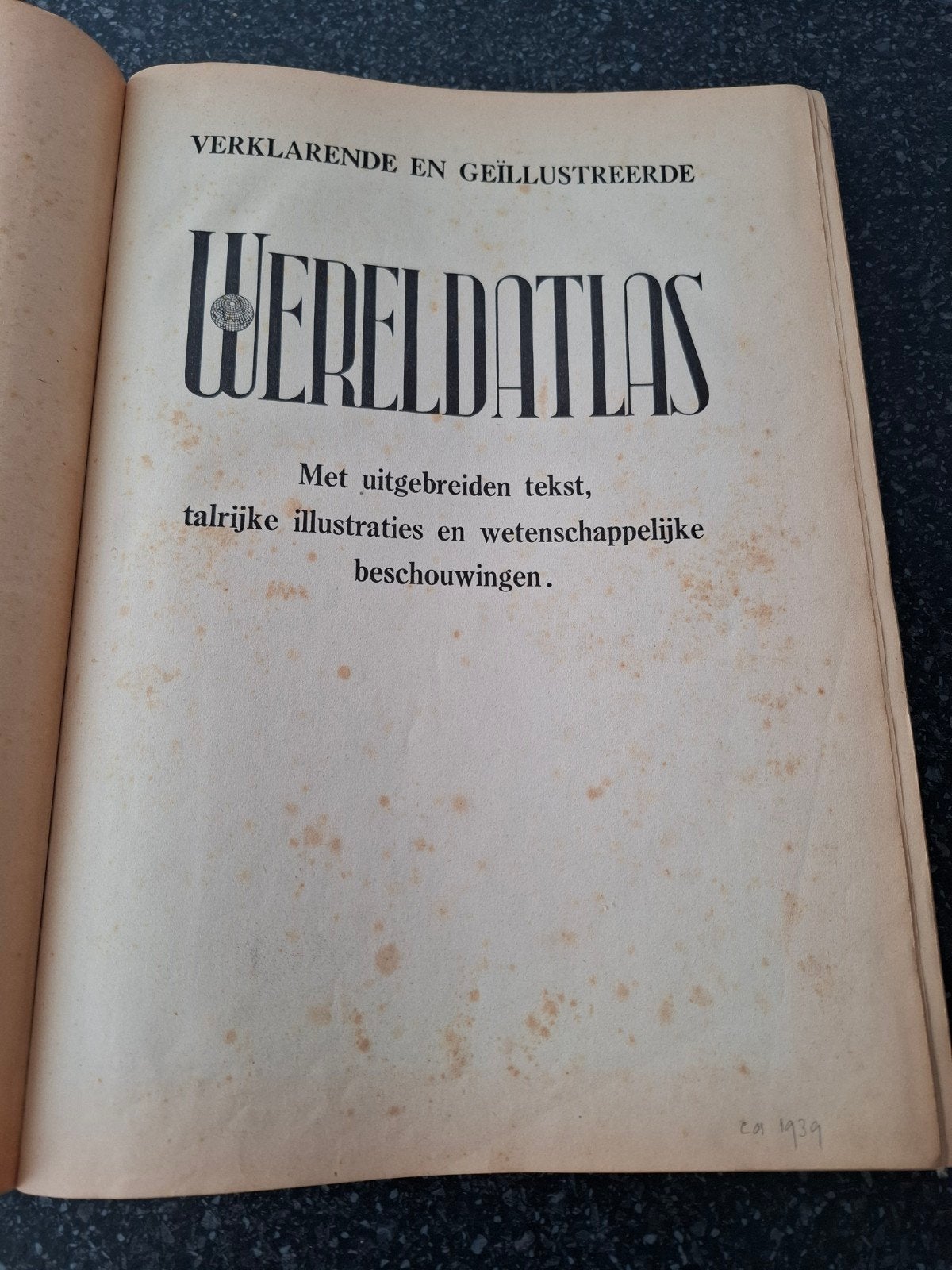 Atlas 1939, Ophalen of Verzenden, Gelezen, 1800 tot 2000, Overige atlassen