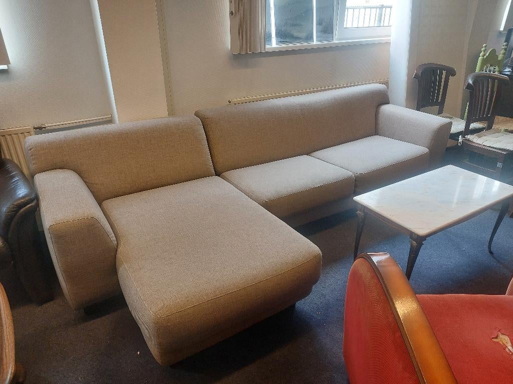 hoekbak / loungebank met chaise longue ( 500952), Ophalen of Verzenden, Eenpersoons, Stof