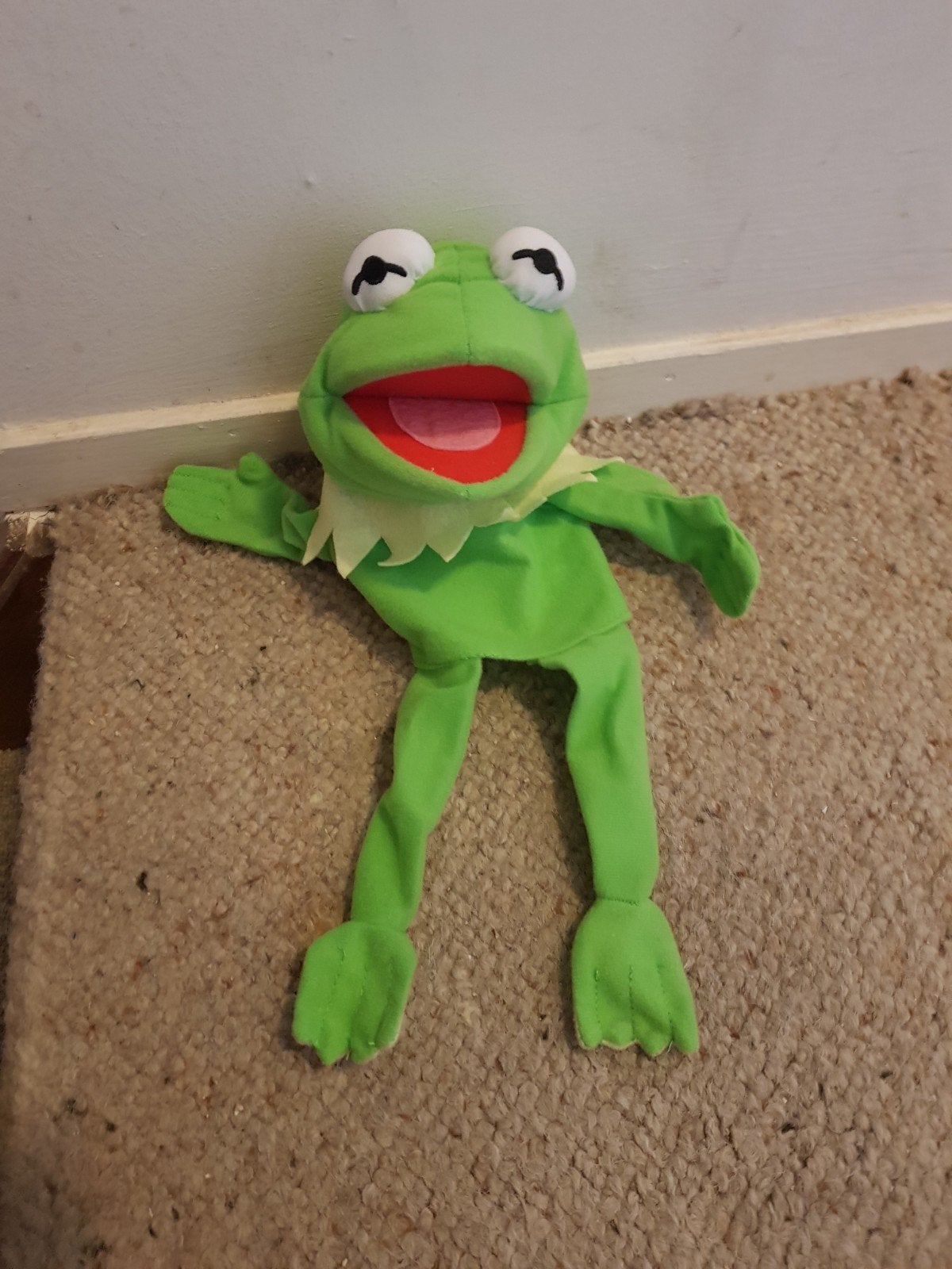 Pluchen Kermit de Kikker; handpop., Ophalen, Kikker