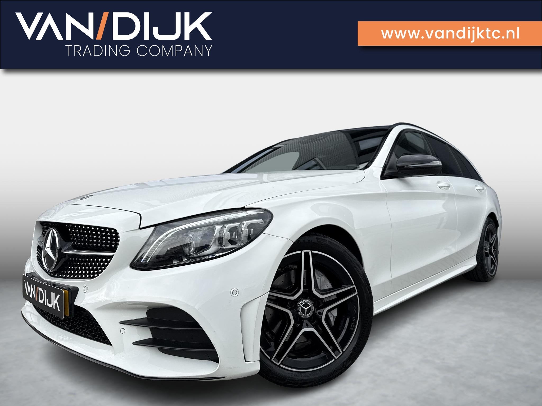 Mercedes-Benz C-klasse Estate 160 Business Solution AMG Plus, Automaat, Dealer onderhouden, 4 cilinders, Wit