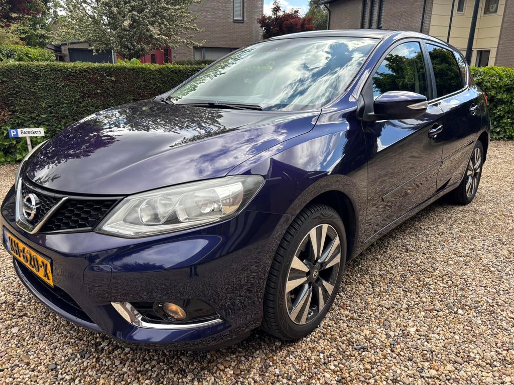 Nissan Pulsar 1.2 Dig-t 85KW 2016 Blauw, Auto's, Voorwielaandrijving, Stof, Zwart, 4 cilinders