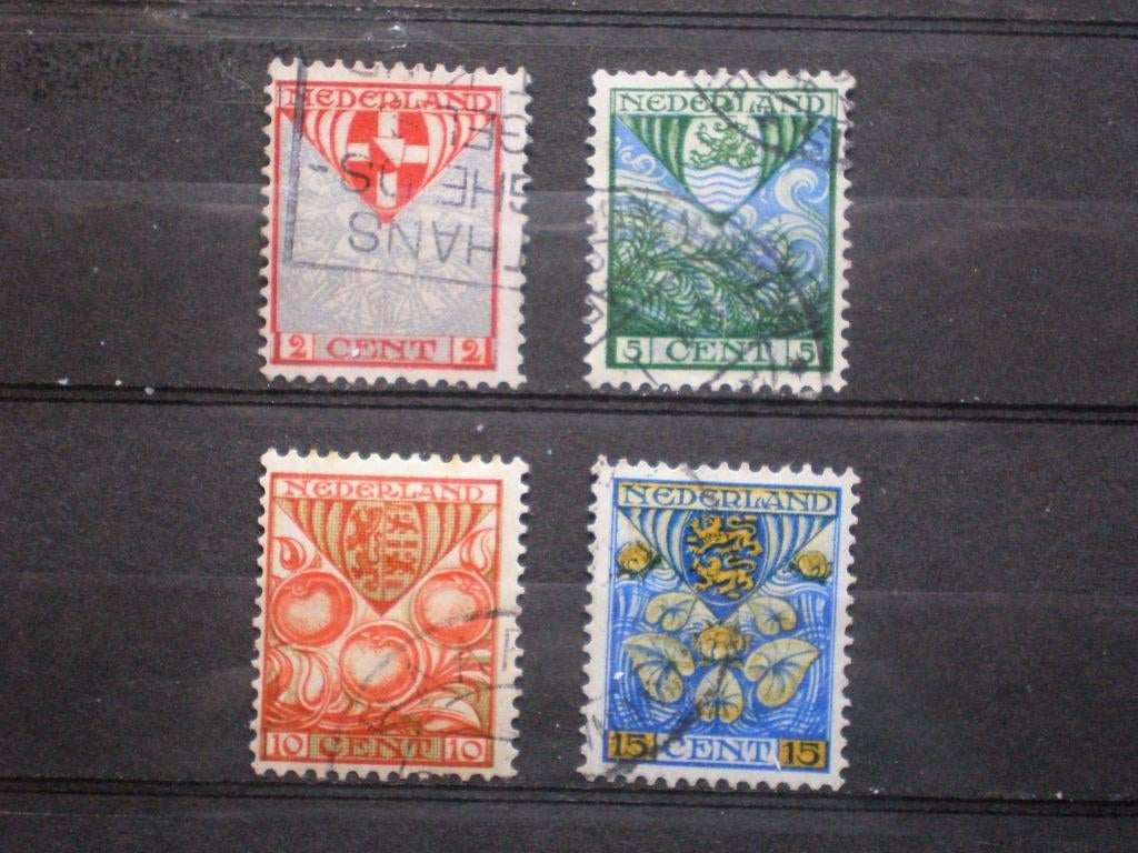 Nederland NVPH 199-202 gebruikt ( T 497 )..€ 0,60, Verzenden