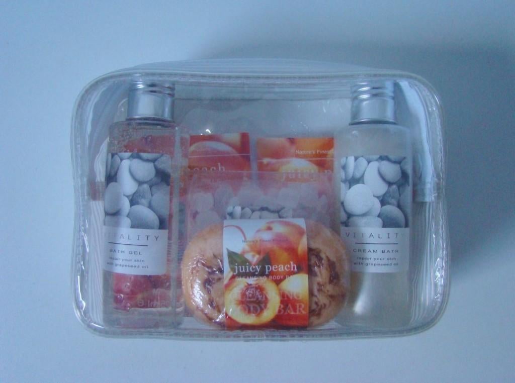 Vitality  ~  Juicy Peach   bad producten giftset, Ophalen of Verzenden, Nieuw, Bad & Douche