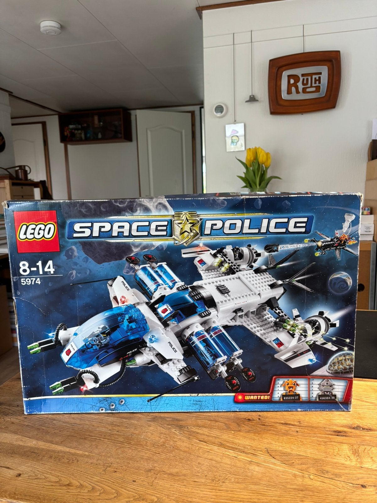 LEGO 5974 Space Police Galactic Enforcer in original box, Gebruikt, Overige thema's, Lego, Ophalen of Verzenden