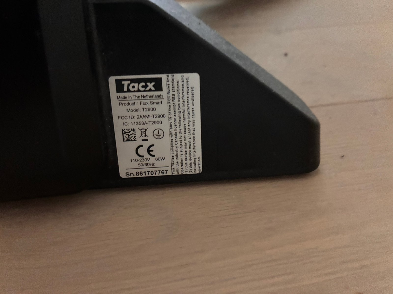 Tacx Flux Smart T2900 fietstrainer, Sport en Fitness, Ophalen, Gebruikt, Overige typen