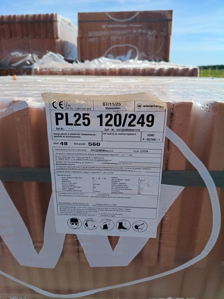 Wienerberger lijmblokken 120 mm en 140 mm, Ophalen, Nieuw, Bakstenen