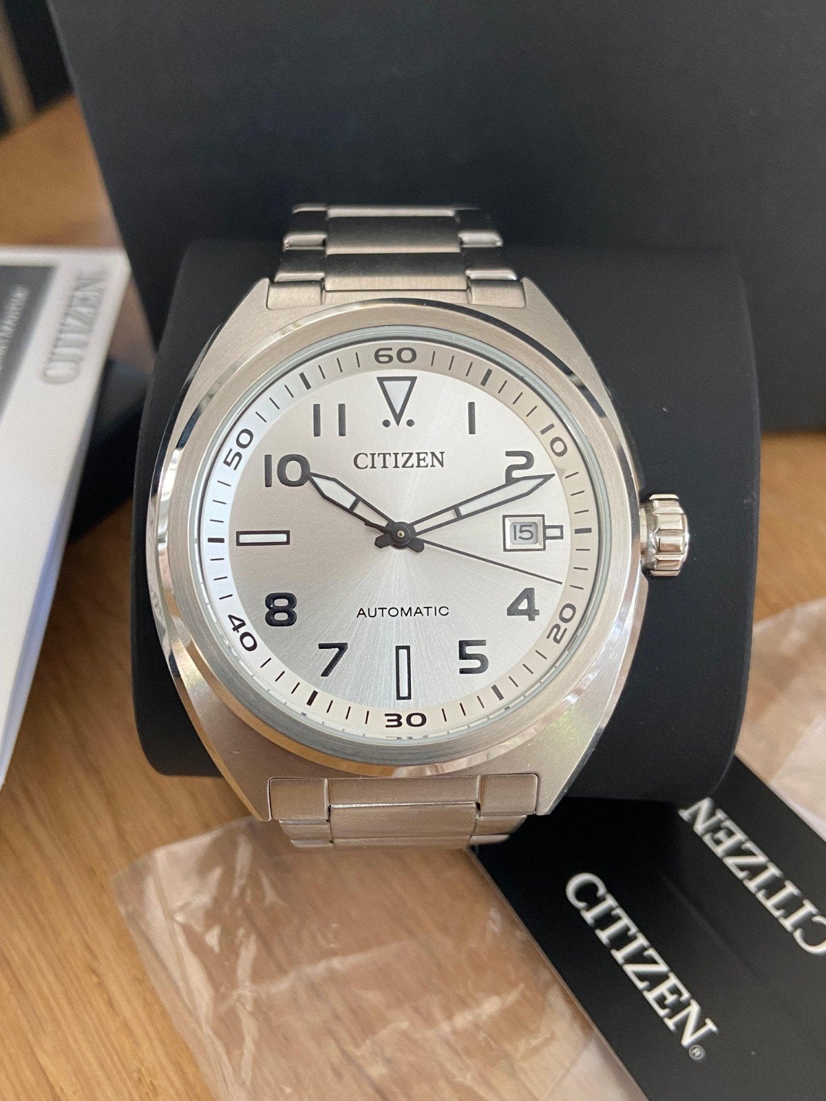 Citizen NJ0100-89A Field Pilot, Ophalen of Verzenden, Zo goed als nieuw, Waterdicht, Grijs