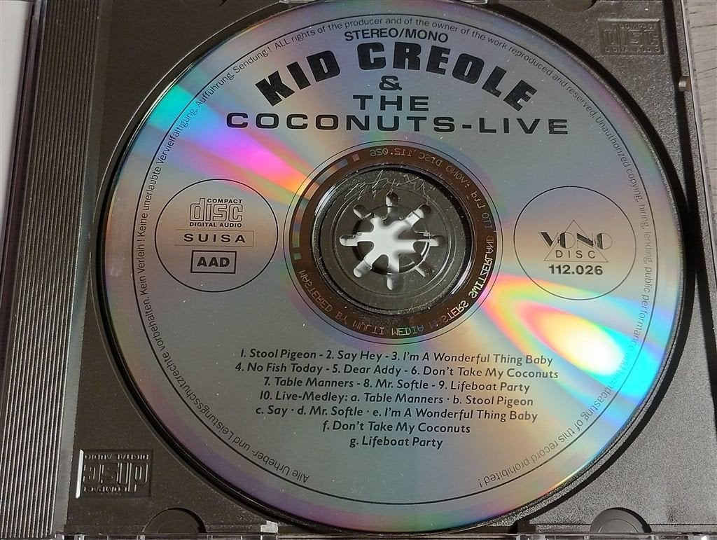 Kid Creole & The Coconuts - Live, Ophalen of Verzenden, Zo goed als nieuw
