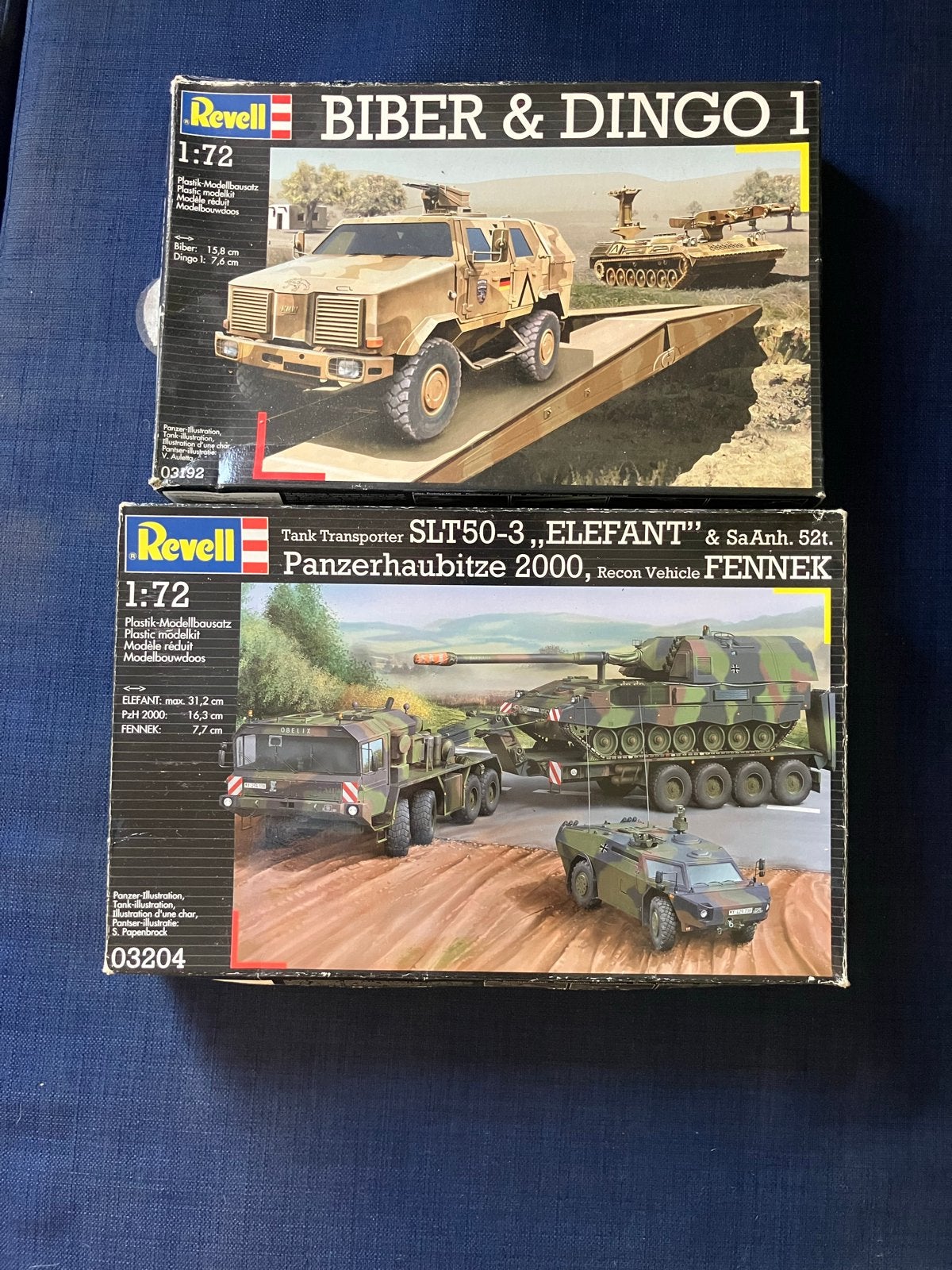 Revell Modelbouw Kits: Biber & Dingo 1, SLT50-3 & Panzerhaub, Ophalen, 1:50 of kleiner, Revell, Overige typen