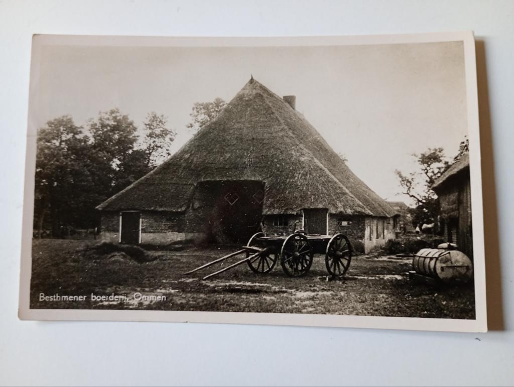 Besthmen bij Ommen Boerderij Boerenleven 1954, Ophalen of Verzenden, 1940 tot 1960, Gelopen, Overijssel