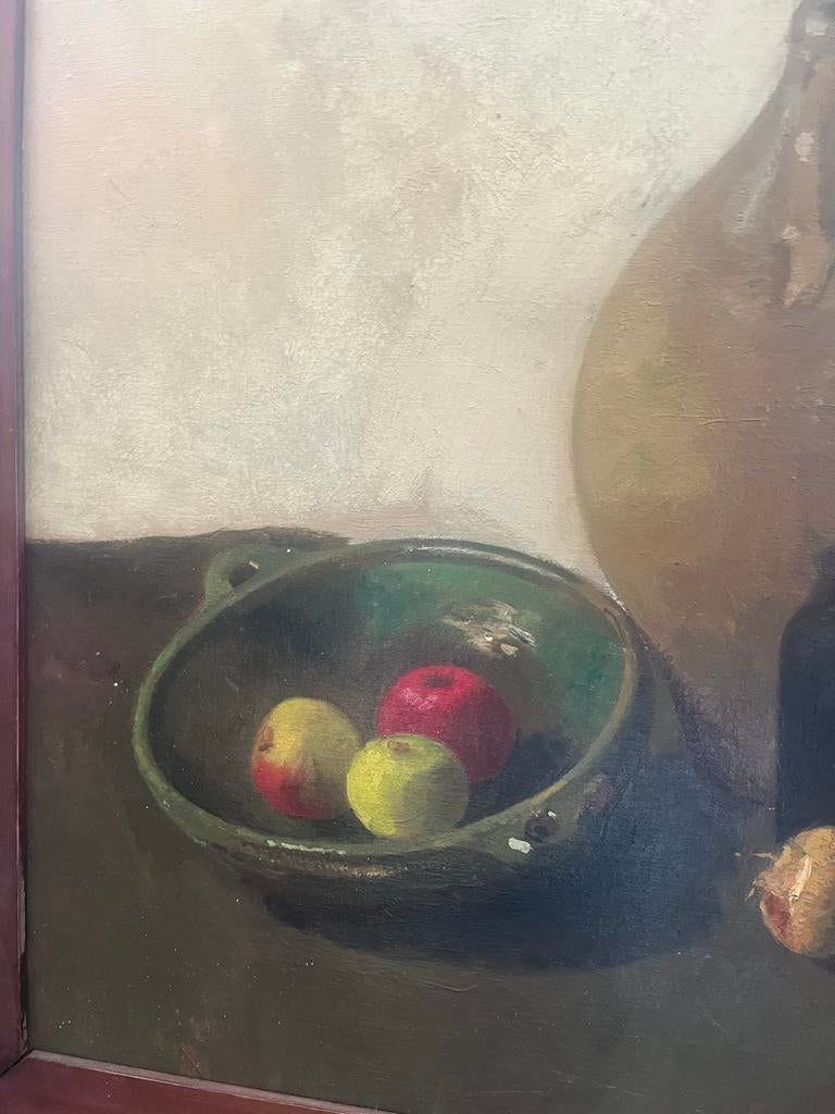 Schilderij J.H. Weijns - Stilleven met fruit en kruik (jaren, Ophalen
