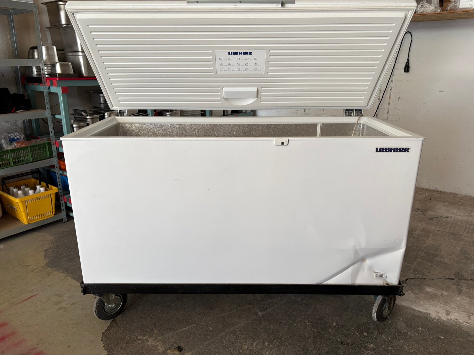 Liebherr vrieskist 600 liter, Ophalen, Gebruikt, 90 cm of meer, 85 tot 120 cm