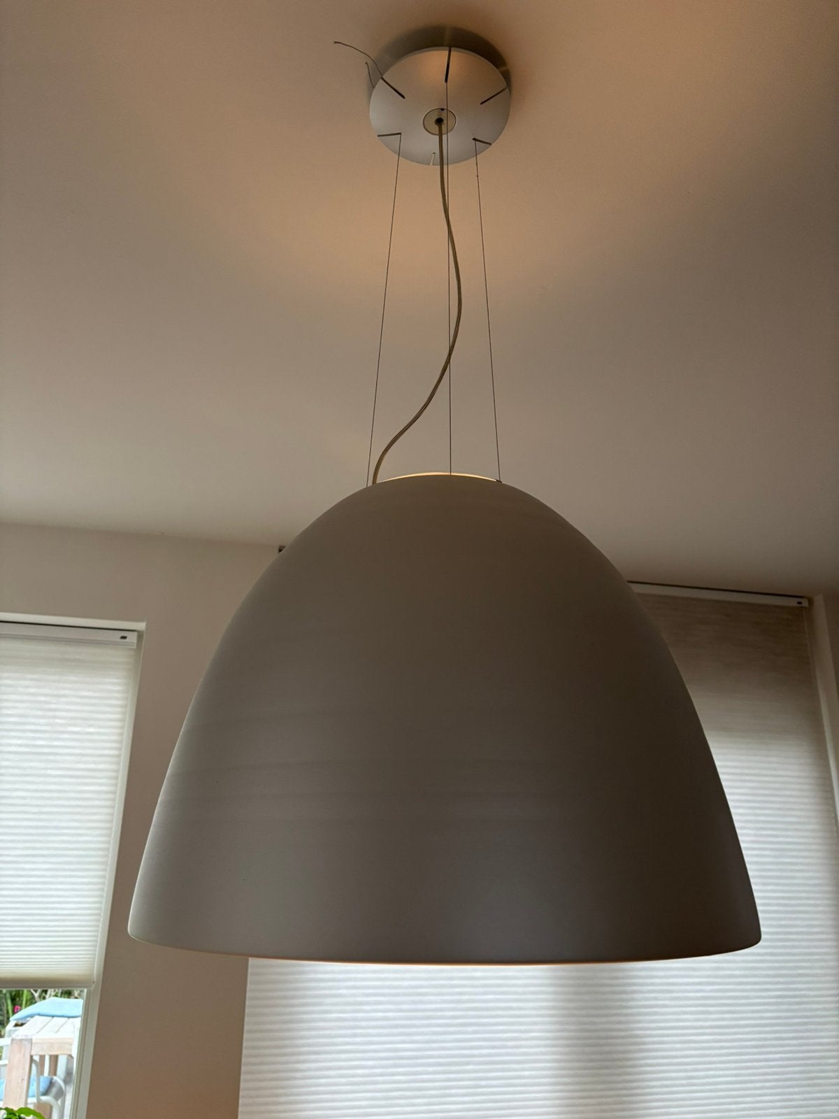 Artemide Nur hanglamp - Grijs, Ophalen, Zo goed als nieuw, Metaal, E27 (groot)