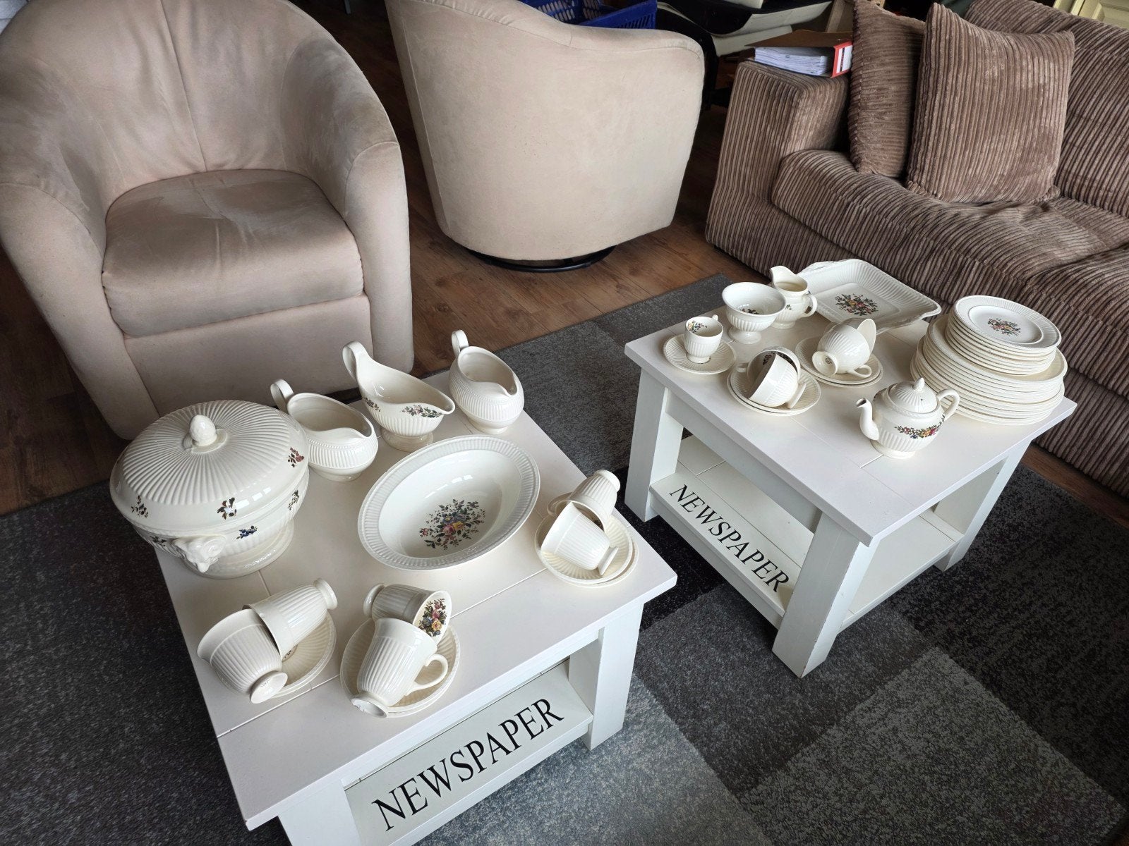 Wedgwood Conway servies (ca. 45 delig) - Edme-vorm, Ophalen