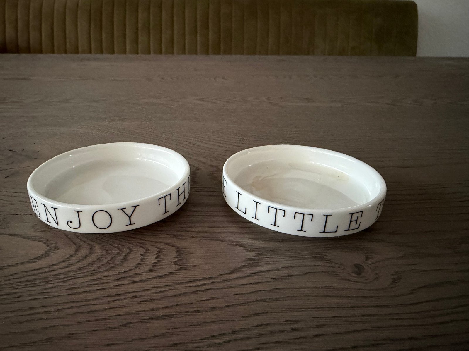 Riviera Maison schaaltjes 'Enjoy the Little Things', Overige typen, Nieuw, Ophalen of Verzenden, Steen/keramiek