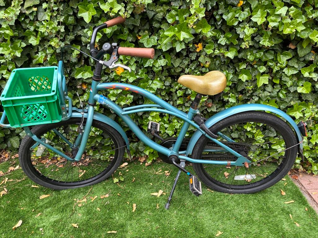 Popal kinderfiets 22 inch - lekke voorband, Fietsen en Brommers, Fietsen | Kinderfietsjes, Ophalen of Verzenden, Gebruikt, Velgrem