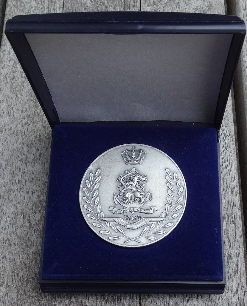 Supergrote munt  MILITAIRE JUDO KAMPIOENSCHAPPEN 1989, Verzamelen, Ophalen of Verzenden, Landmacht, Nederland, Lintje, Medaille of Wings
