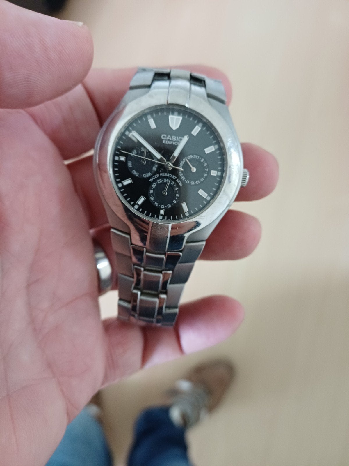 Casio Edifice Herenhorloge - Staat Stil, Sieraden, Tassen en Uiterlijk, Horloges | Heren, Ophalen, Gebruikt, Staal, Polshorloge