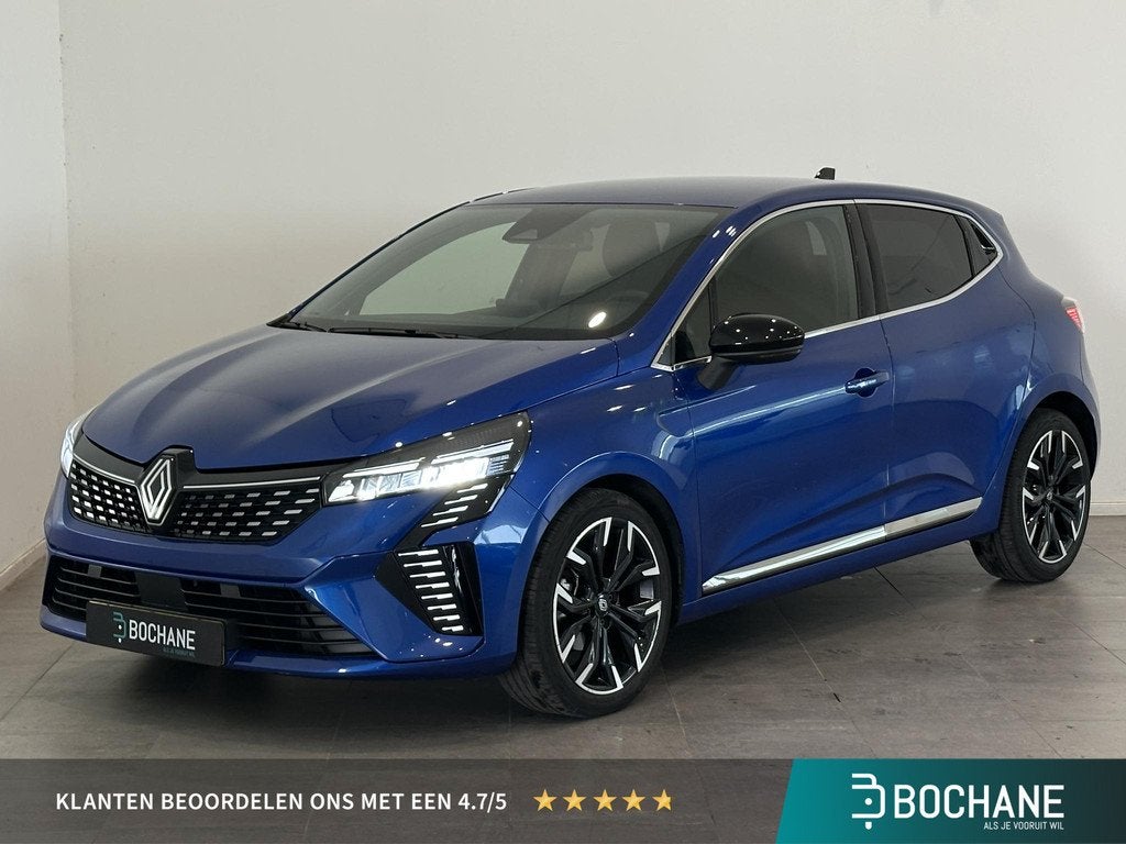 Renault Clio 1.0 TCe 90 Techno | Navigatie 9,3" | Climate Co, Auto's, Renault, Met garantie (alle), Blauw, Leder en Stof, 49 €/maand