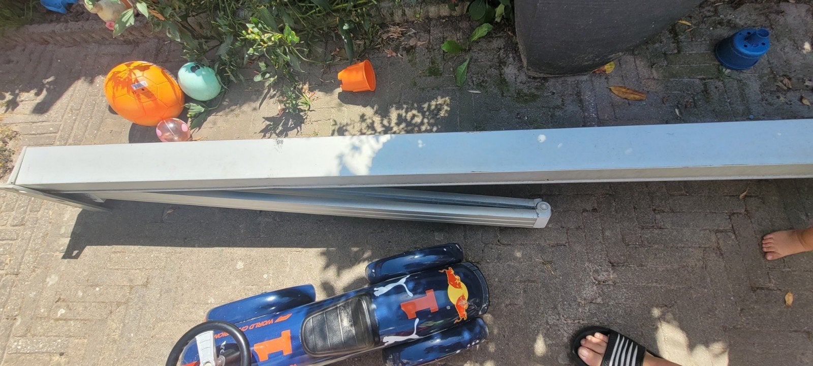 zonnescherm, Ophalen