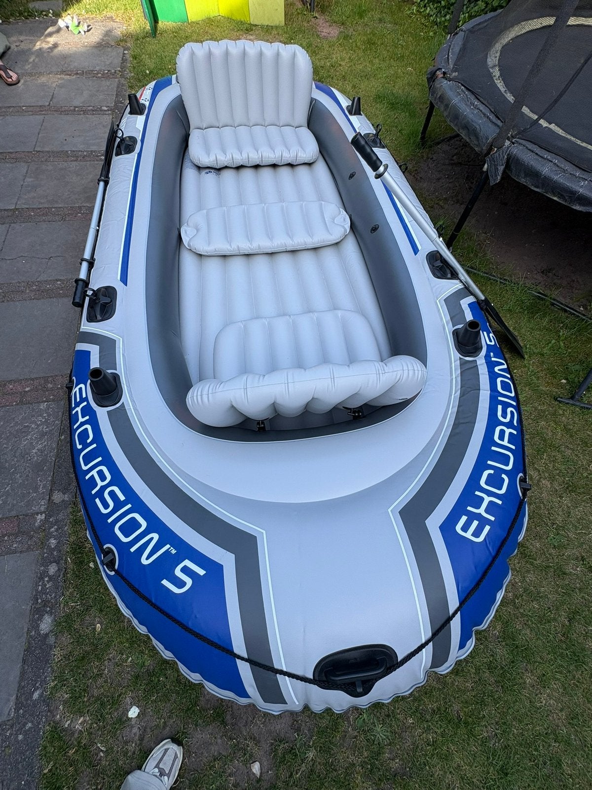 Intex excursion 5 persoons boot incl. peddels, pomp en tas, Watersport en Boten, Accessoires en Onderhoud, Overige typen, Ophalen of Verzenden