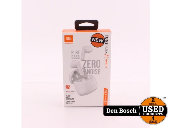 JBL Tune Flex Draadloze Oortjes Wit | NIEUW