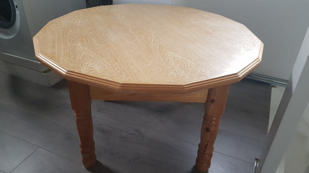 Tafel # Marokkaanse tafel # salontafel hout # 65e, Ophalen, Rond, 50 tot 100 cm, Zo goed als nieuw