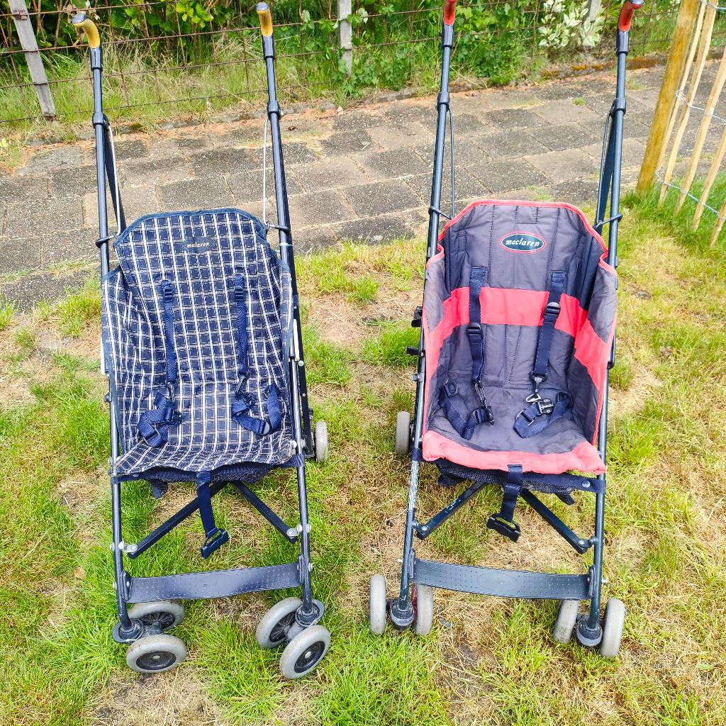 2 goeie buggy's, Kinderen en Baby's, Buggy's, Ophalen, Zo goed als nieuw, Maclaren, Verstelbare rugleuning
