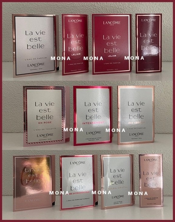 La Vie Est Belle set 11 parfum samples proefjes testers, Verzenden, Nieuw