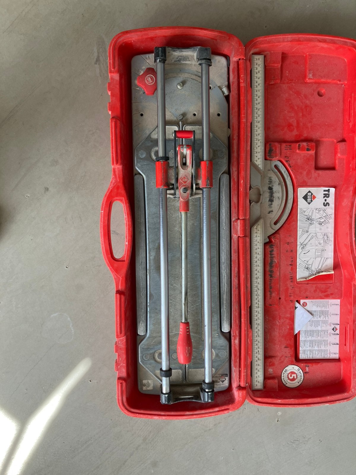 Rubi TR 600 tegelsnijder, Overige materialen, 60 cm of meer, Ophalen of Verzenden, Zo goed als nieuw