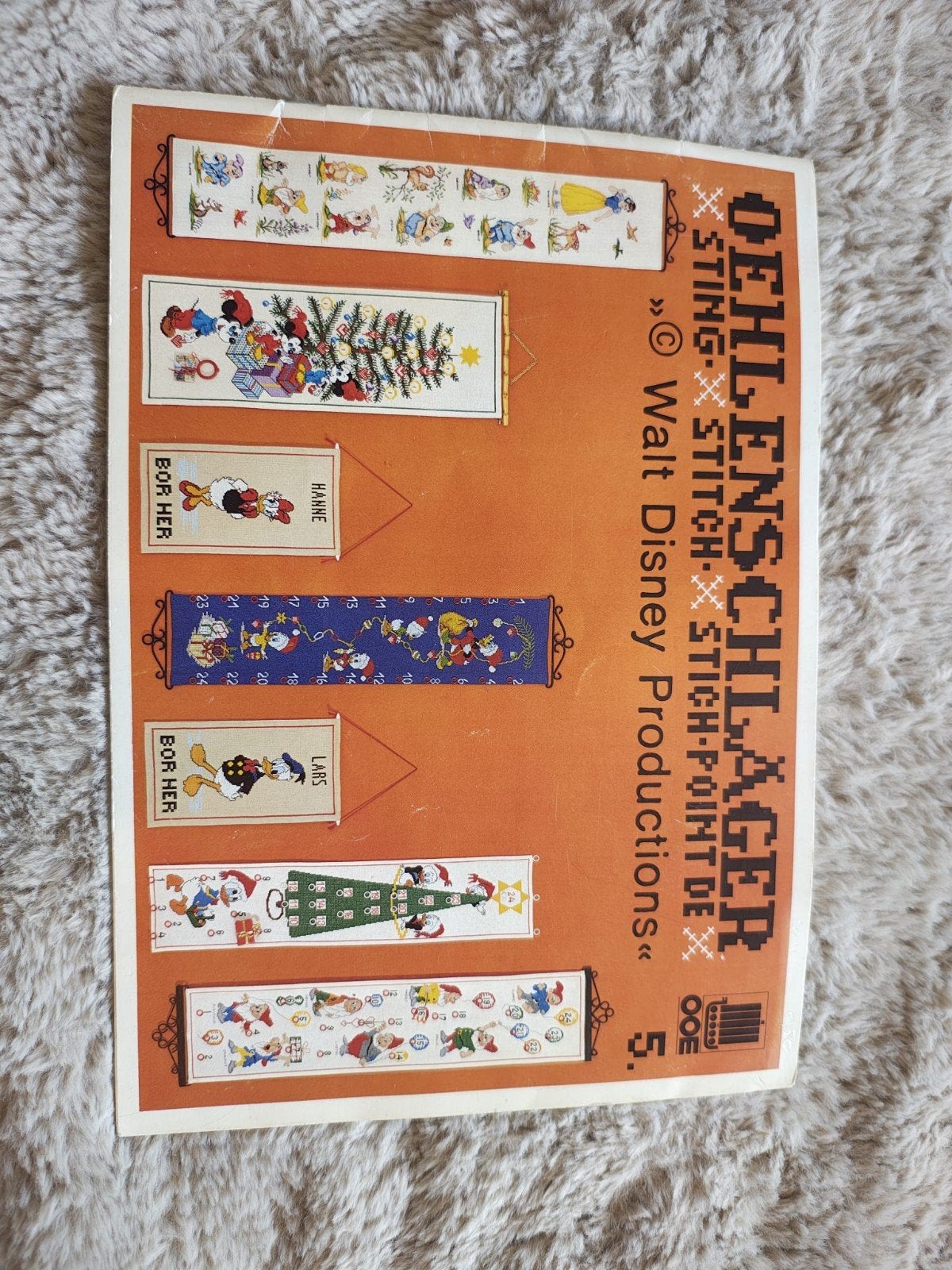 Vintage Disney Borduurpatronen Oehlenschlager, Ophalen of Verzenden, Zo goed als nieuw, Handborduren, Patroon
