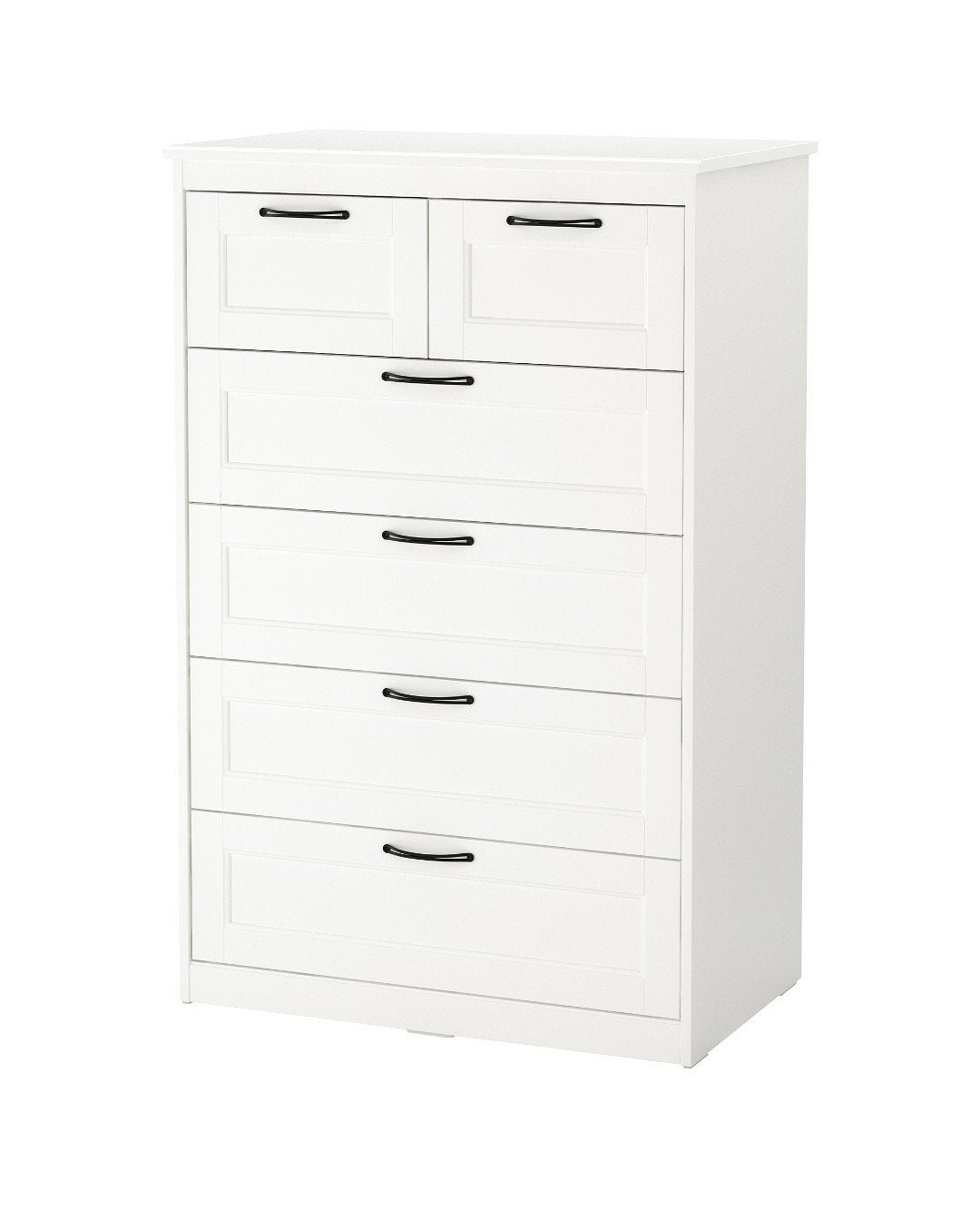 Witte ladekast met 6 laden, zgan Ikea Songesand 2 stuks, Ophalen