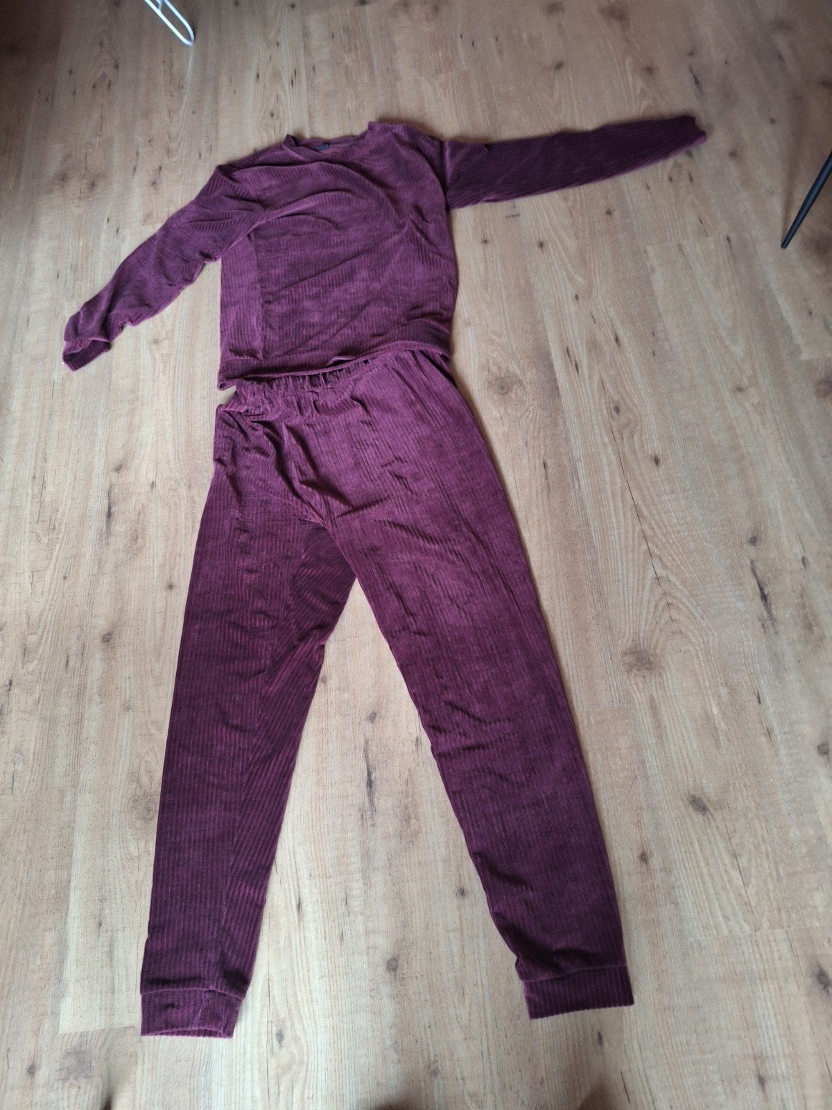 velvet pyjama Maat S/m rood, Ophalen of Verzenden, Gedragen, Maat 38/40 (M), Rood
