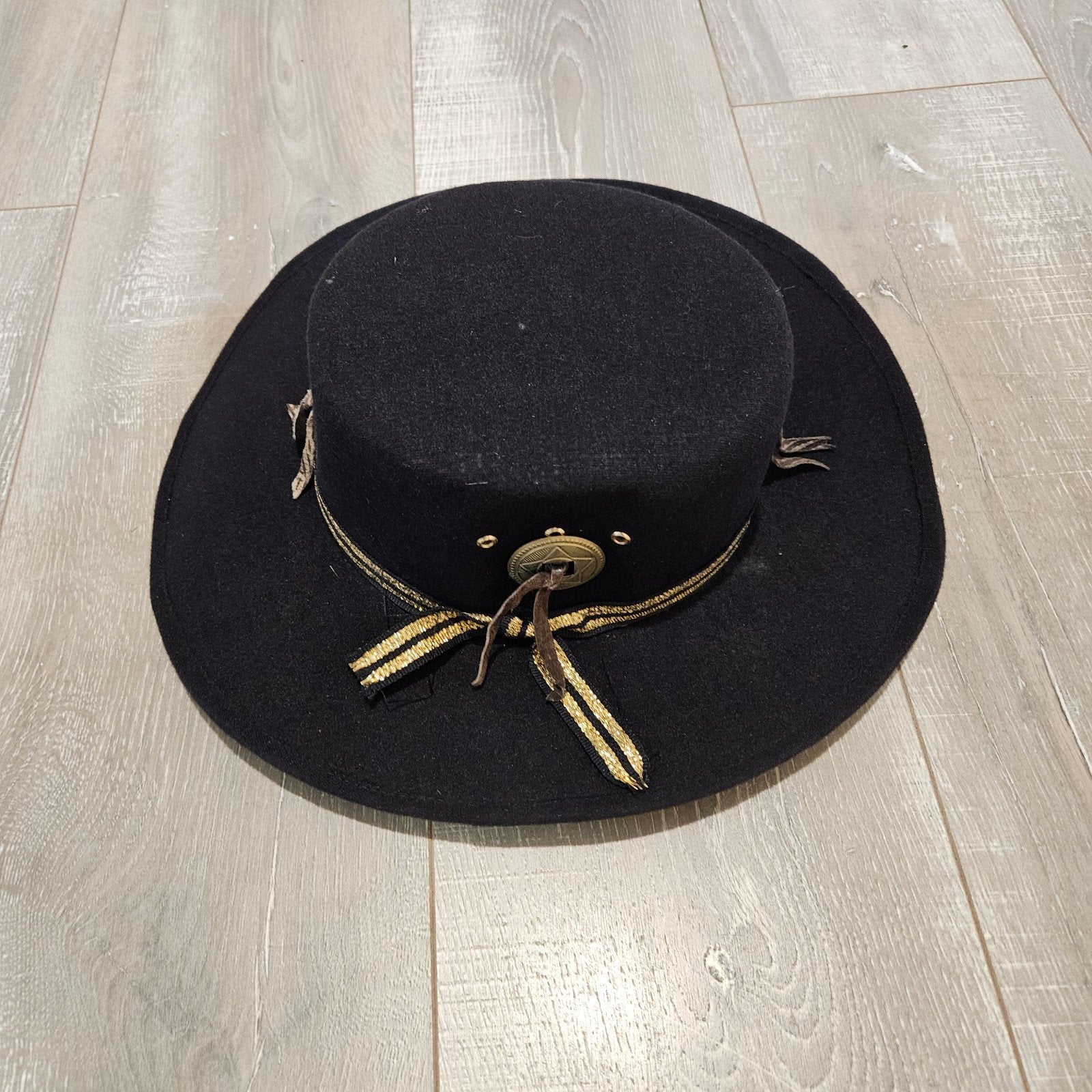 Authentieke Sombreros Yar Mexicaanse Sombrero Zwart Wolvilt, Hoed, Yar, Ophalen of Verzenden, 57 cm (M, 7⅛ inch) of minder