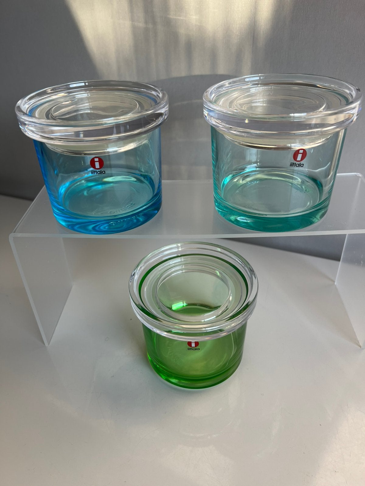 Iittala Jars Fins Design Glazen Pot Deksel Pentagon P. STUK, Ophalen of Verzenden, Zo goed als nieuw, Glas, Schaal