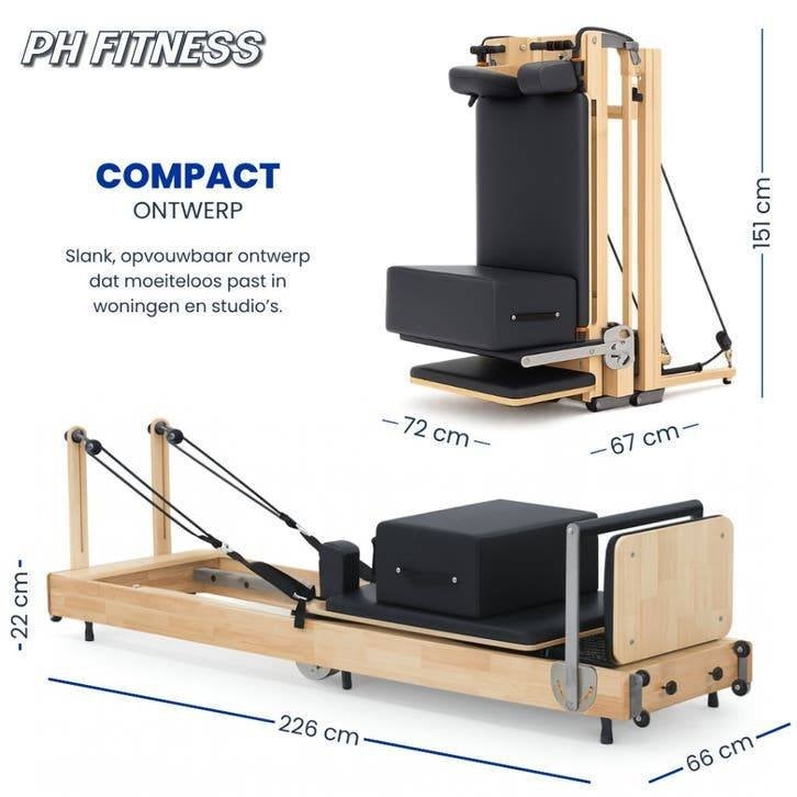 PH Fitness Wooden Pilates Reformer - Studio Apparaat, Ophalen, Zurichstraat 20, 6135LP SITTARD, Support@phfitness.nl, Overige typen