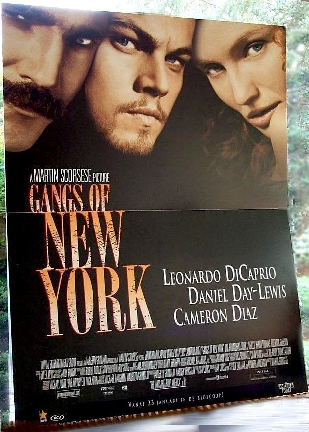 Gangs of New York (2002) - Standee, Ophalen, A1 t/m A3, Film en Tv, Rechthoekig Staand