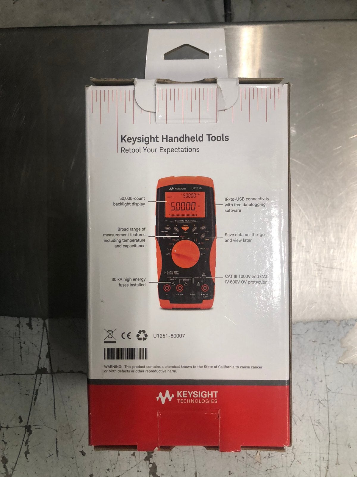 Multimeter U1251B handheld digital multimeter, Ophalen of Verzenden, Nieuw, Multimeter